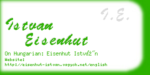 istvan eisenhut business card